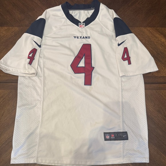 Nike Houston Texans Deshaun Watson #4 NFL Jersey‎ White XL |W1 - Picture 1 of 6